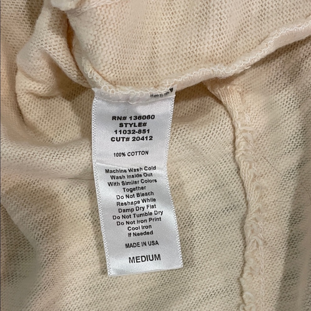Project Social Women's Cream and Tan Cotton Relaxed Fit Drop Shoulders Top - Picture 9 of 9